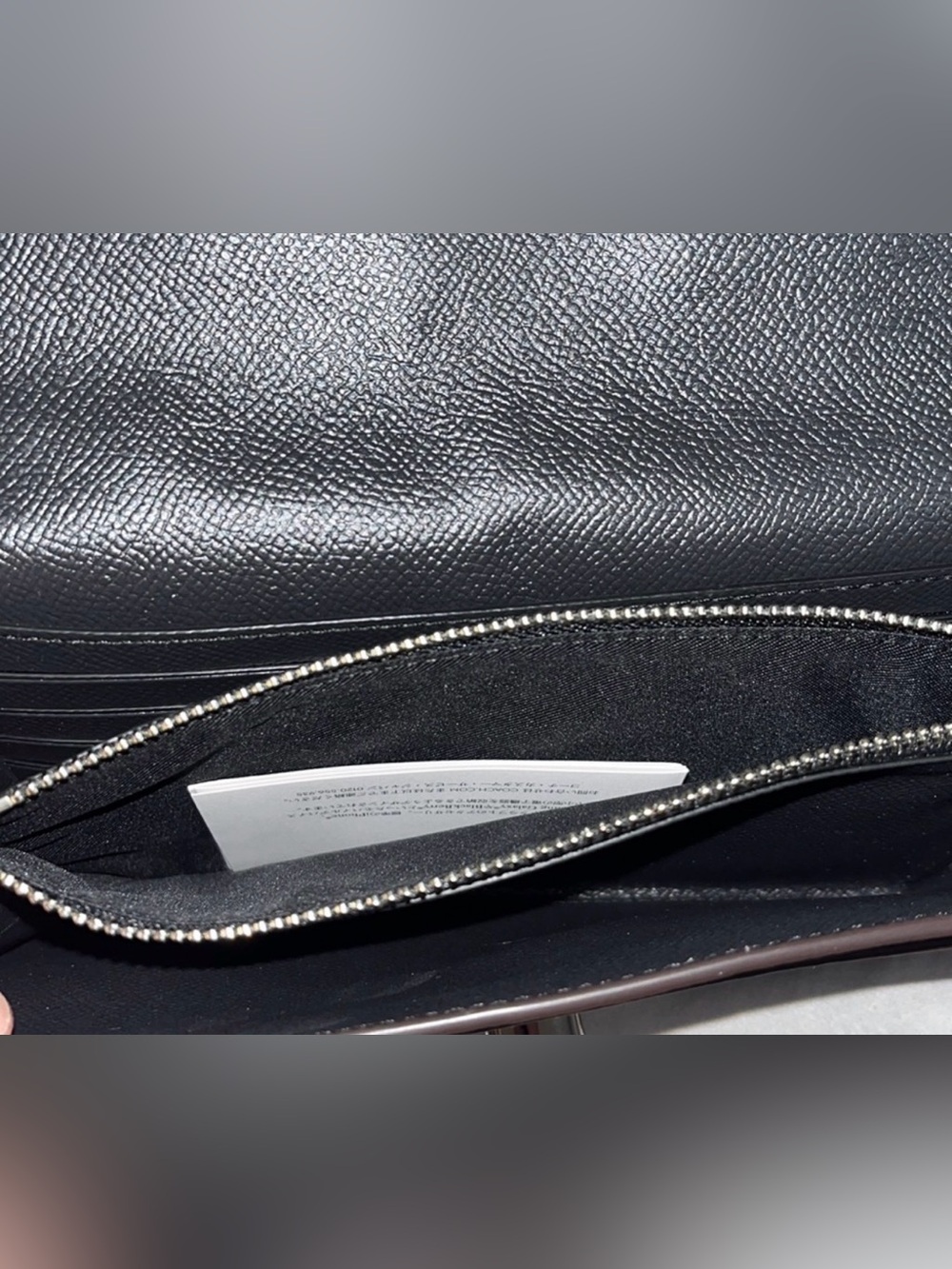 COACH BOWERY - grey studded Coach clutch with silver hardware - Picture 4 of 8